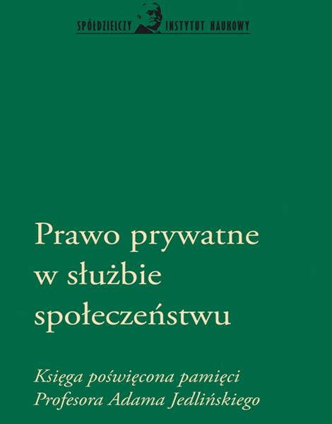 Prawo prywatne w służbie społeczeństwu - pobierz bezpłatnie